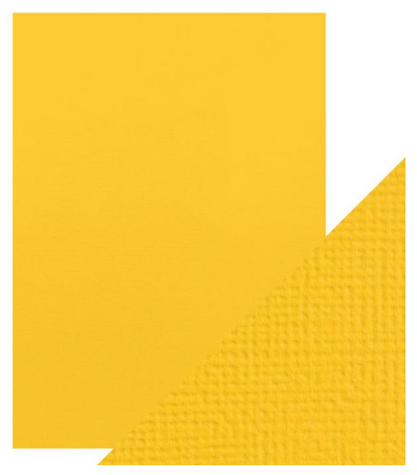 Craft Perfect A4 Texture Weave Card 10pk Marigold Yellow