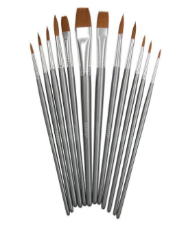 Tonic Paint Brushes - set of 12