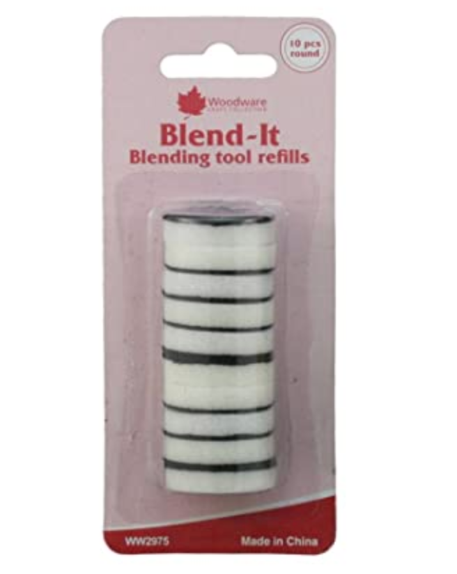 Woodware - Mini Ink Blending Tool Spare Pads - 10 Pack