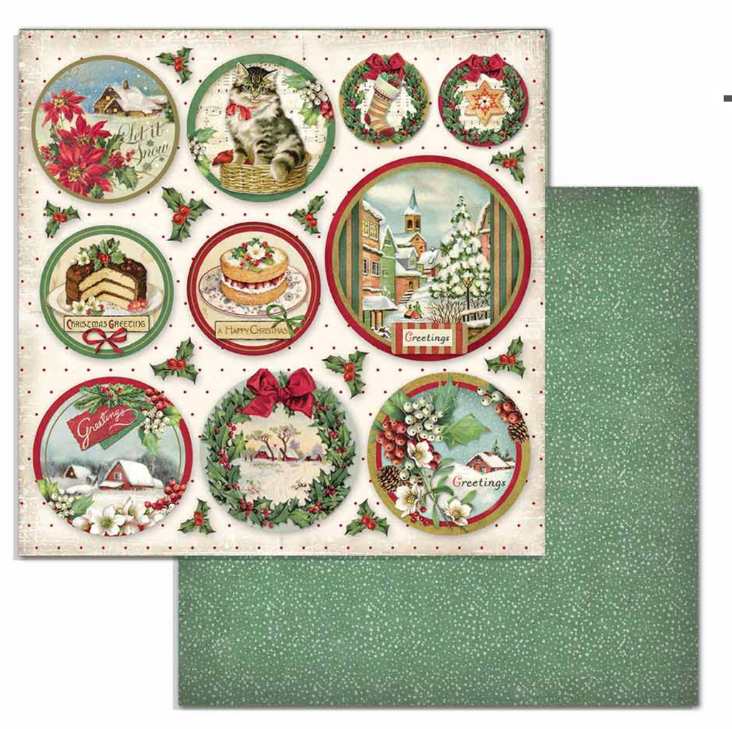 Classic Christmas 8 x 8 Pad Stamperia