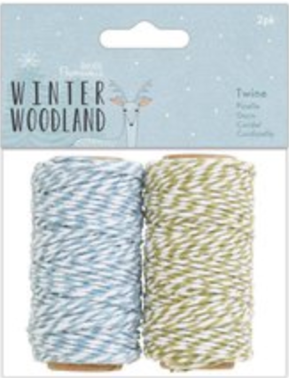 Winter Woodland Twine (2 pack) Papermania