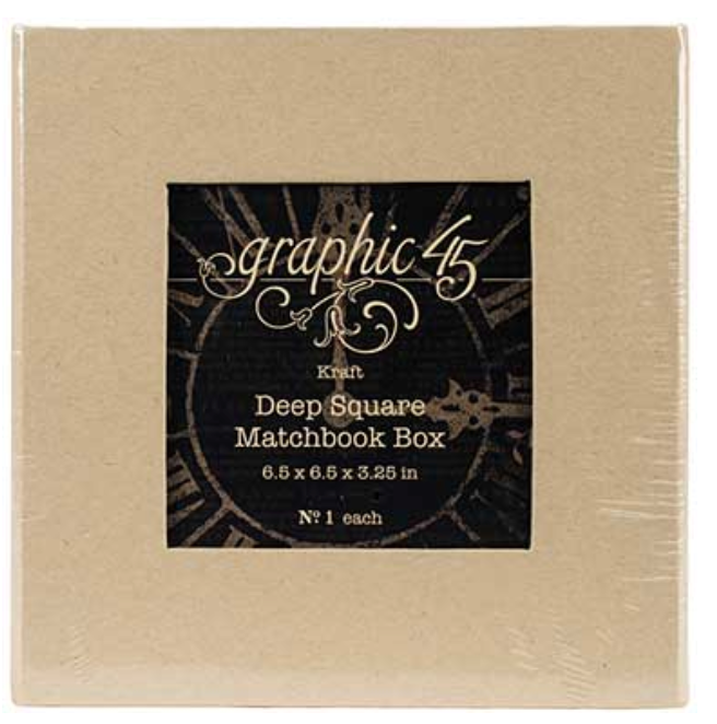 Deep Square Matchbook Box Kraft
