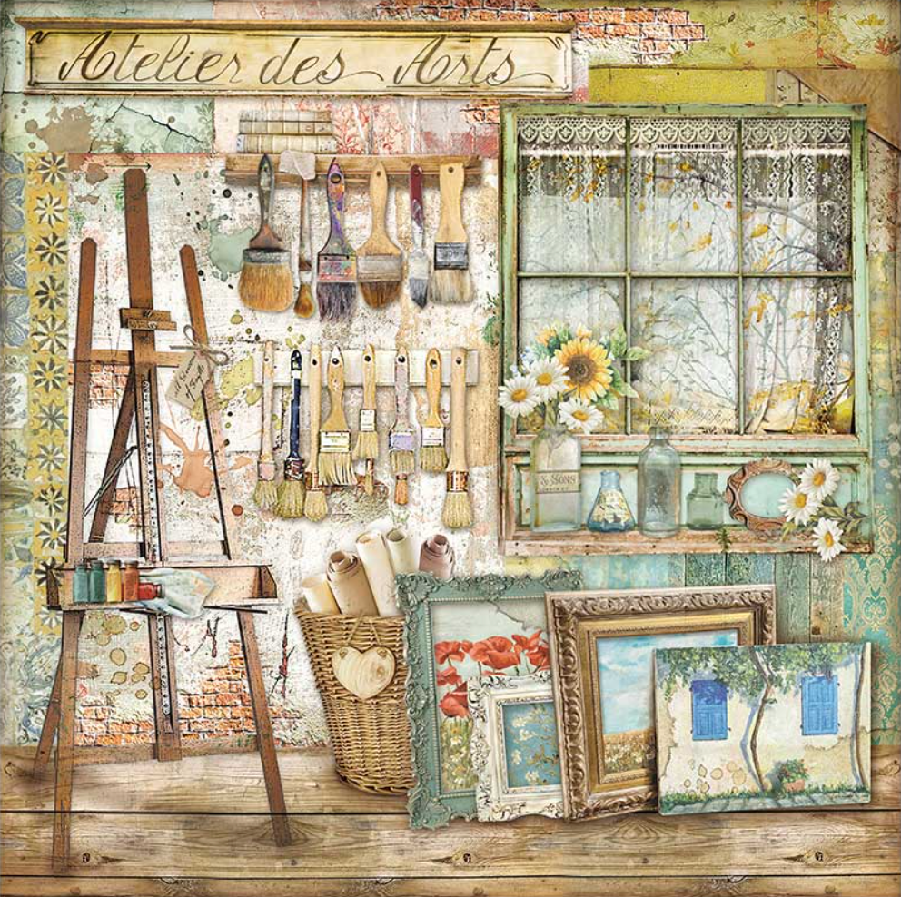 Atelier des Arts 8 x 8 Paper Pad Stamperia