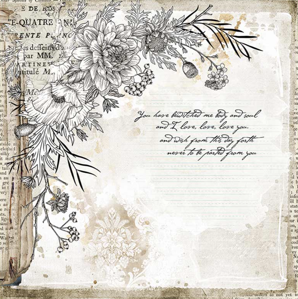 Romantic Collection - Journal 8 x 8 Pad Stamperia