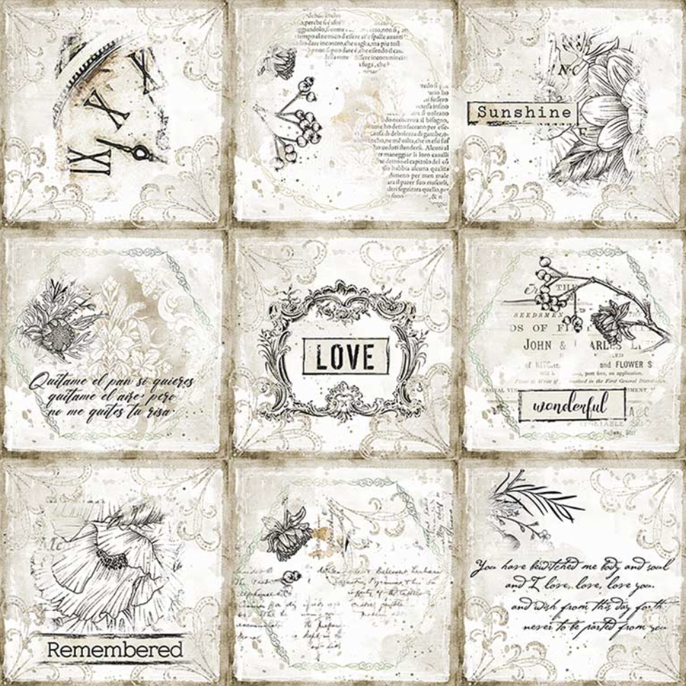 Romantic Collection - Journal 8 x 8 Pad Stamperia