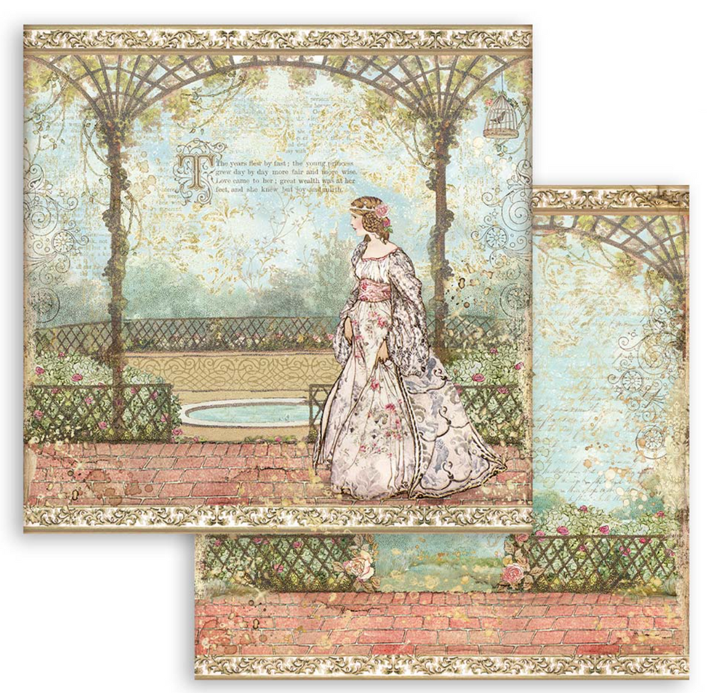 Sleeping Beauty 6 x 6 paper pad Stamperia