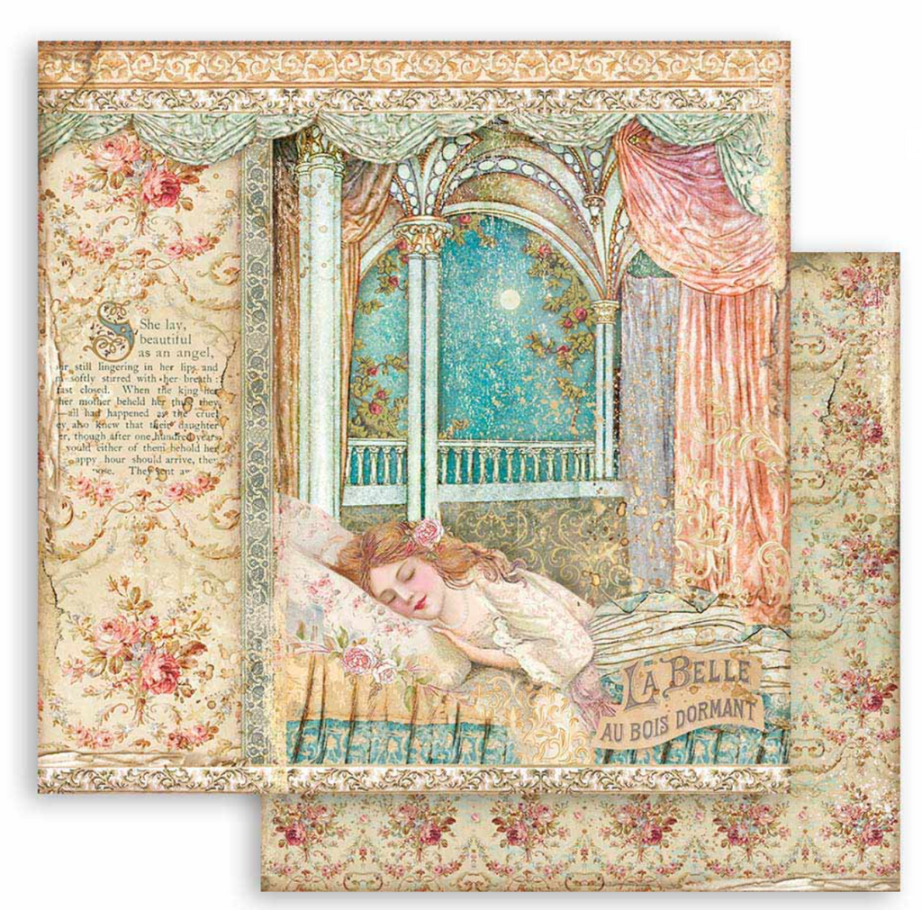 Sleeping Beauty 6 x 6 paper pad Stamperia