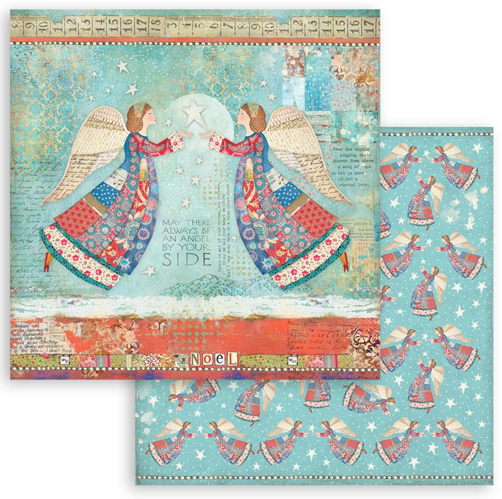 Christmas Patchwork 12 x 12 paper pad Stamperia