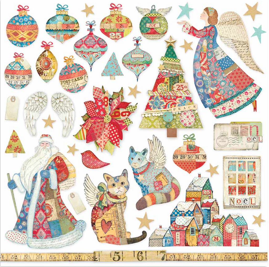 Christmas Patchwork 8x 8 paper pad Stamperia