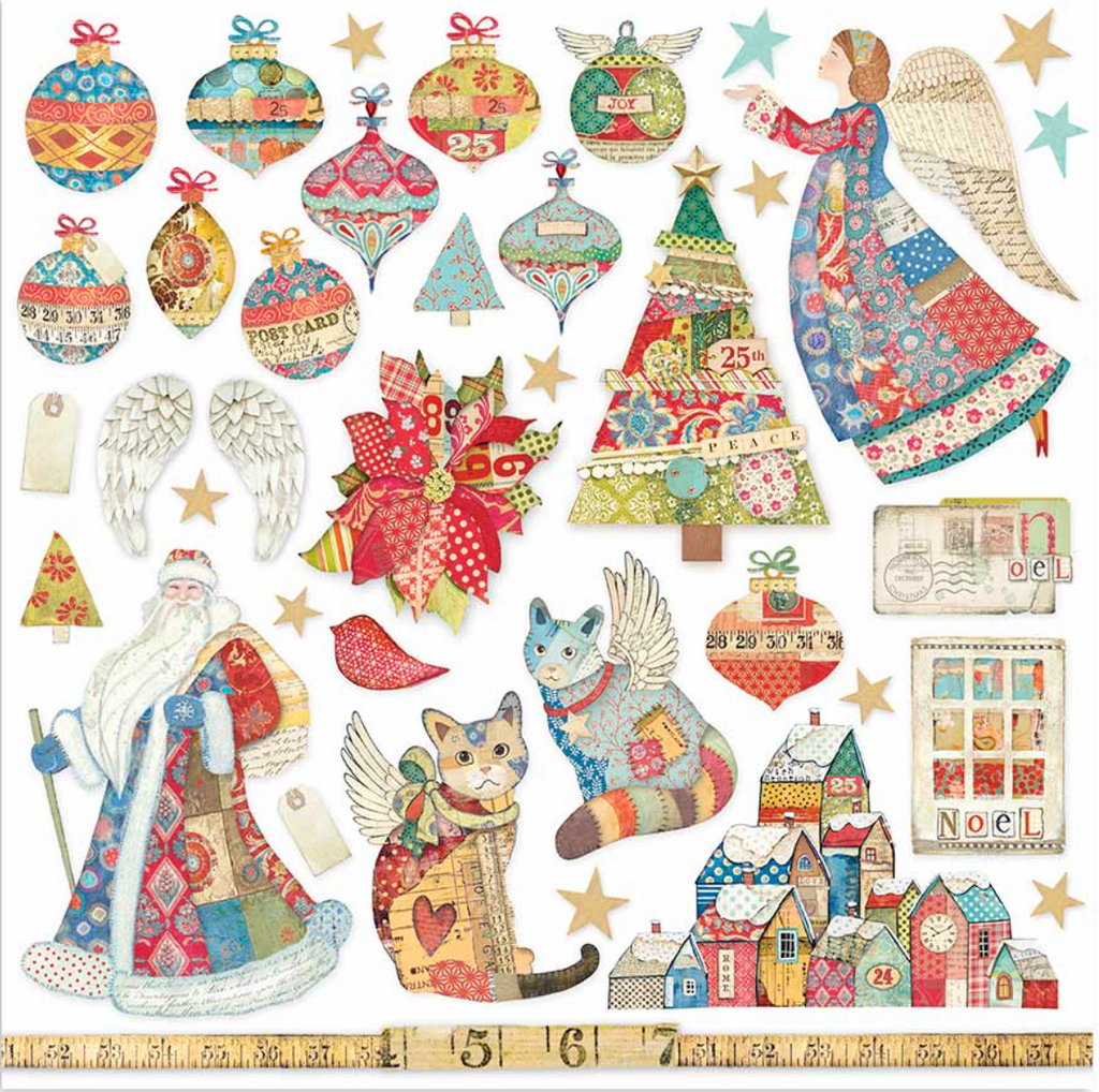 Christmas Patchwork 12 x 12 paper pad Stamperia