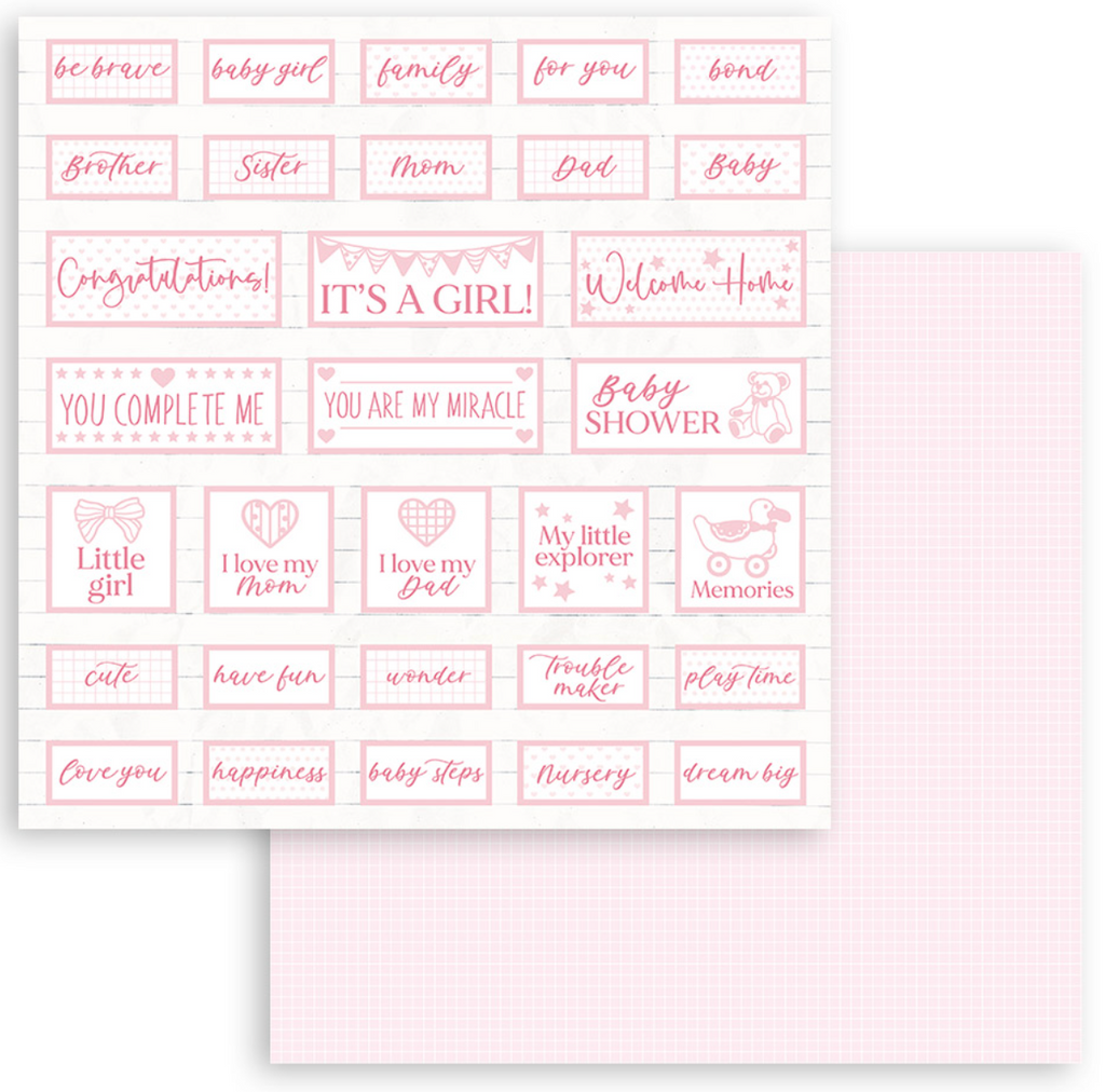 Babydream Pink 12 x 12 by Stamperia