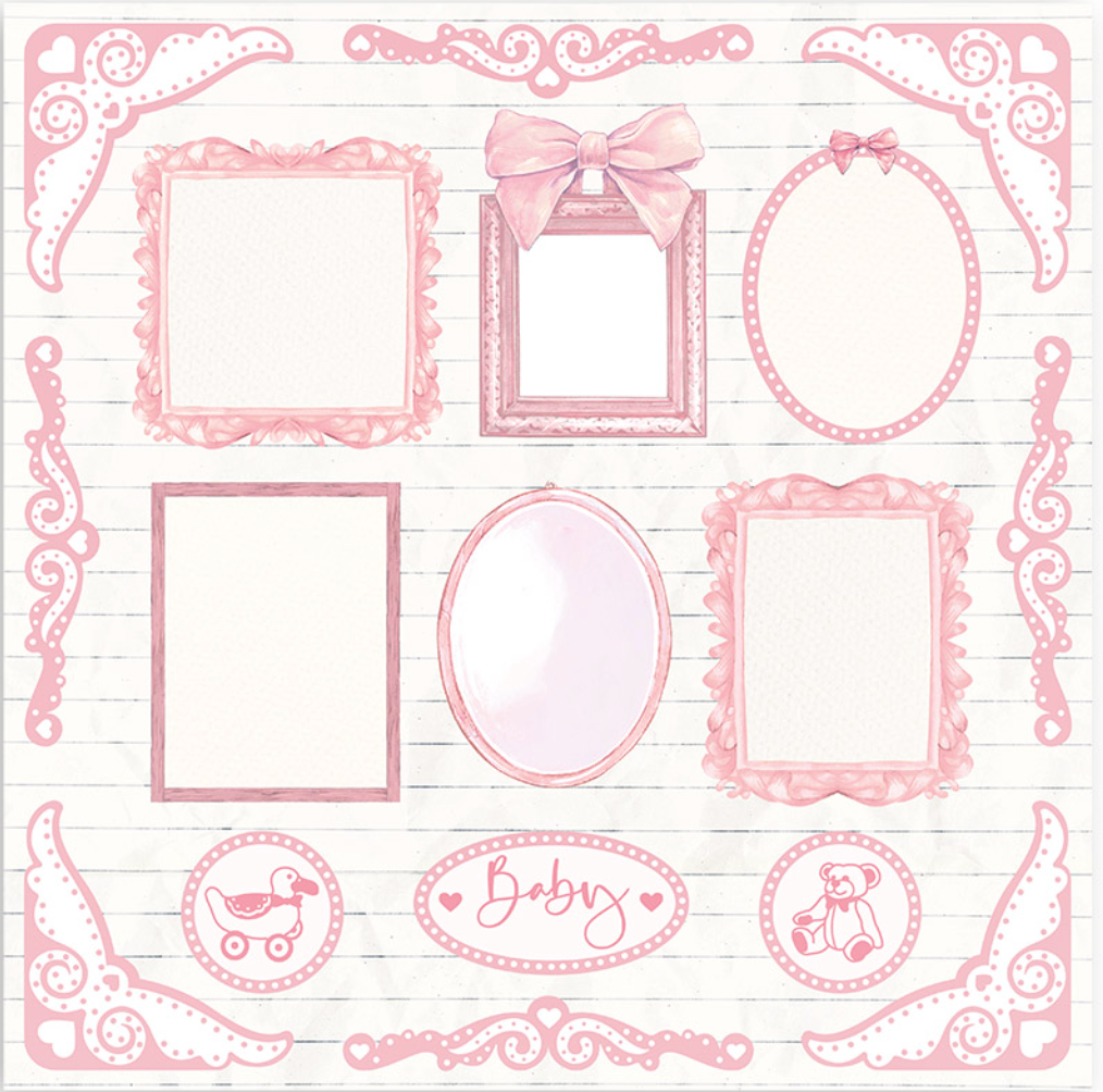 Babydream Pink 12 x 12 by Stamperia