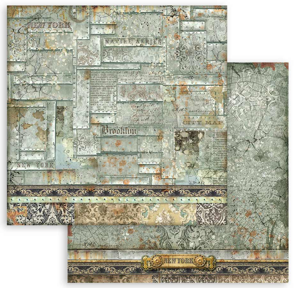 Sir Vagabond Aviator 12 x 12 Backgrounds Pad Stamperia