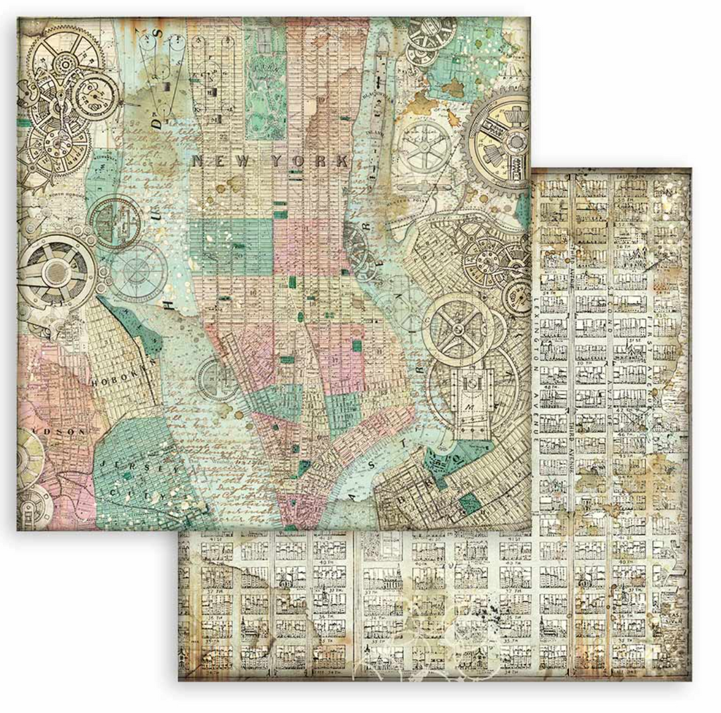 Sir Vagabond Aviator 12 x 12 Backgrounds Pad Stamperia