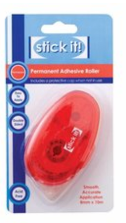 Stick It! Permanent Adhesive Roller