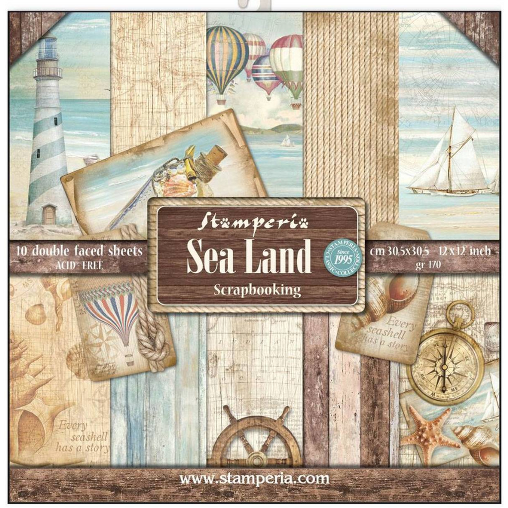 Sea Land 12 x 12 by Stamperia