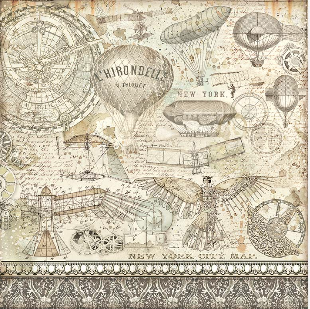 Sir Vagabond Aviator 12 x 12 by Stamperia