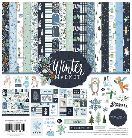 Winter Market 12 x 12 Collection Kit Carta Bella