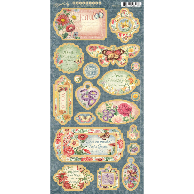 Flower Market Chipboard Graphic 45