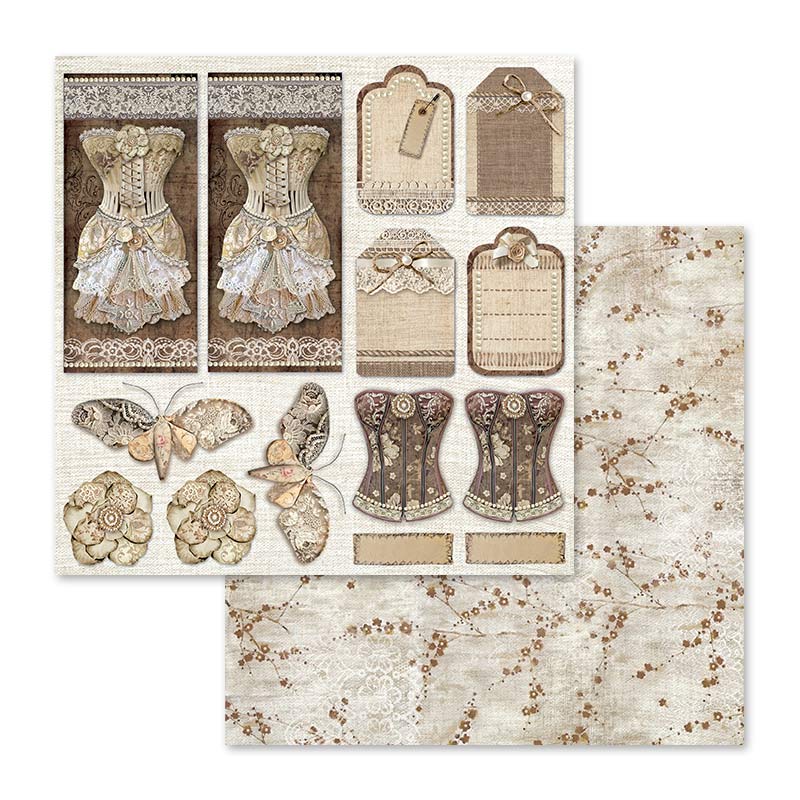 Stamperia Old Lace 12 x 12 Paper Pad