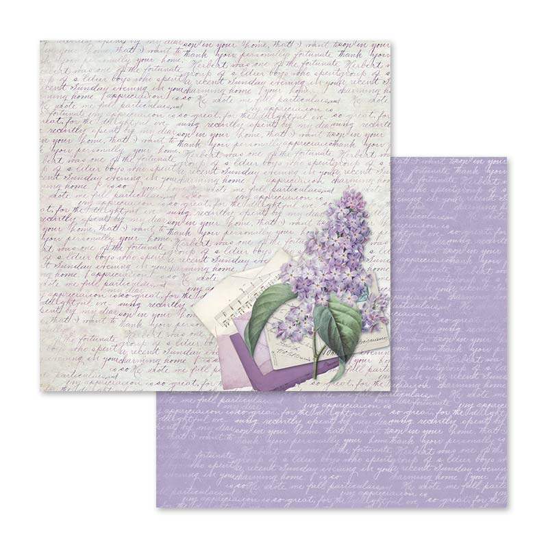 Stamperia Lilac Flowers 12 x 12 Paper Pad