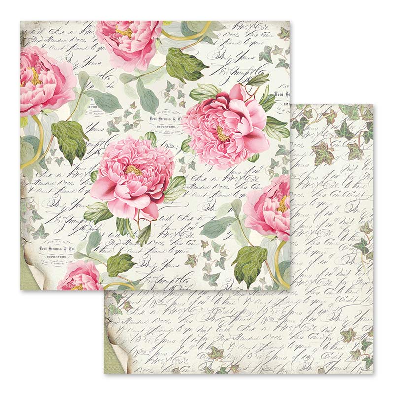 Letters and Flowers 12 x 12 paper pad Stamperia