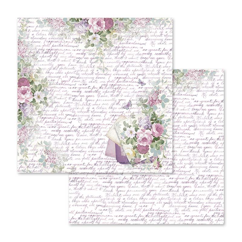 Stamperia Lilac Flowers 12 x 12 Paper Pad