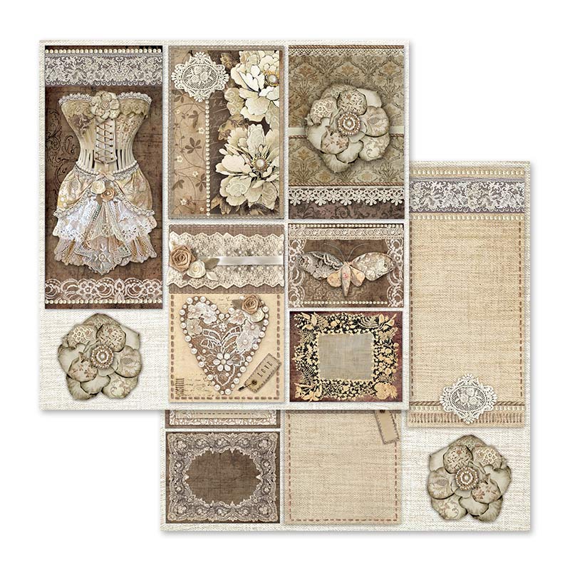Stamperia Old Lace 12 x 12 Paper Pad