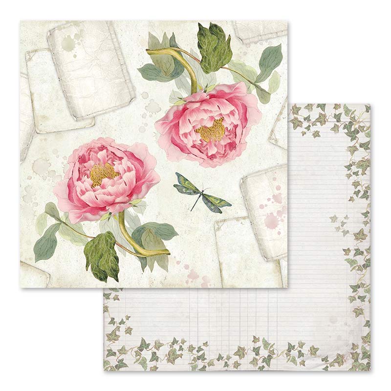 Letters and Flowers 12 x 12 paper pad Stamperia