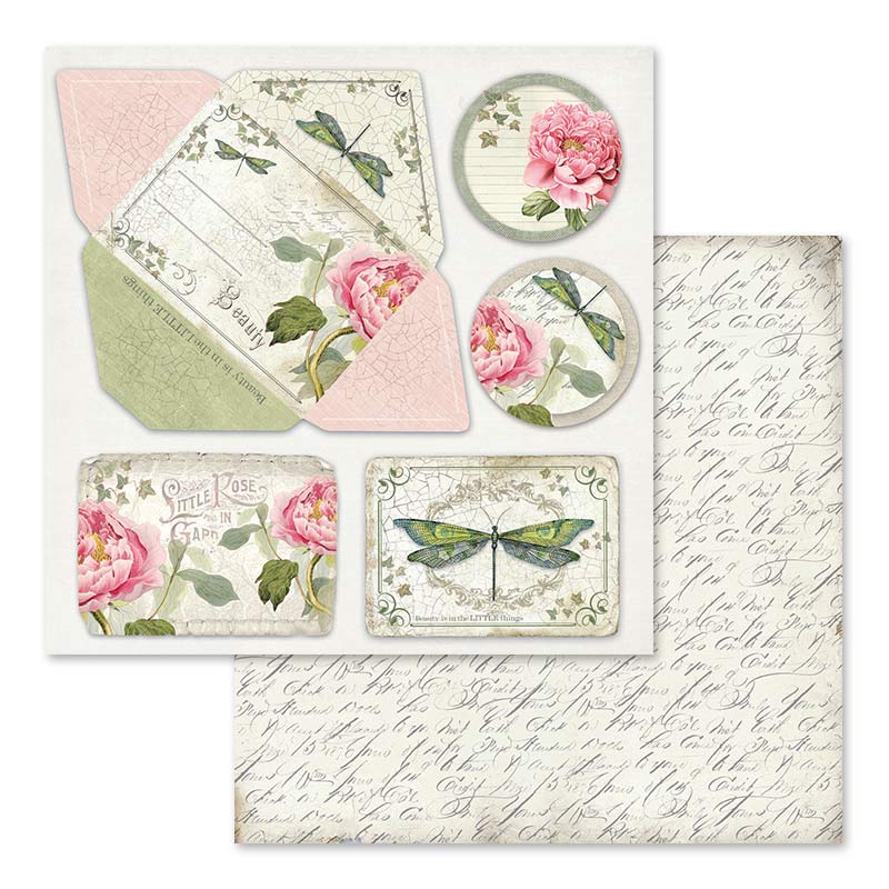 Letters and Flowers 12 x 12 paper pad Stamperia