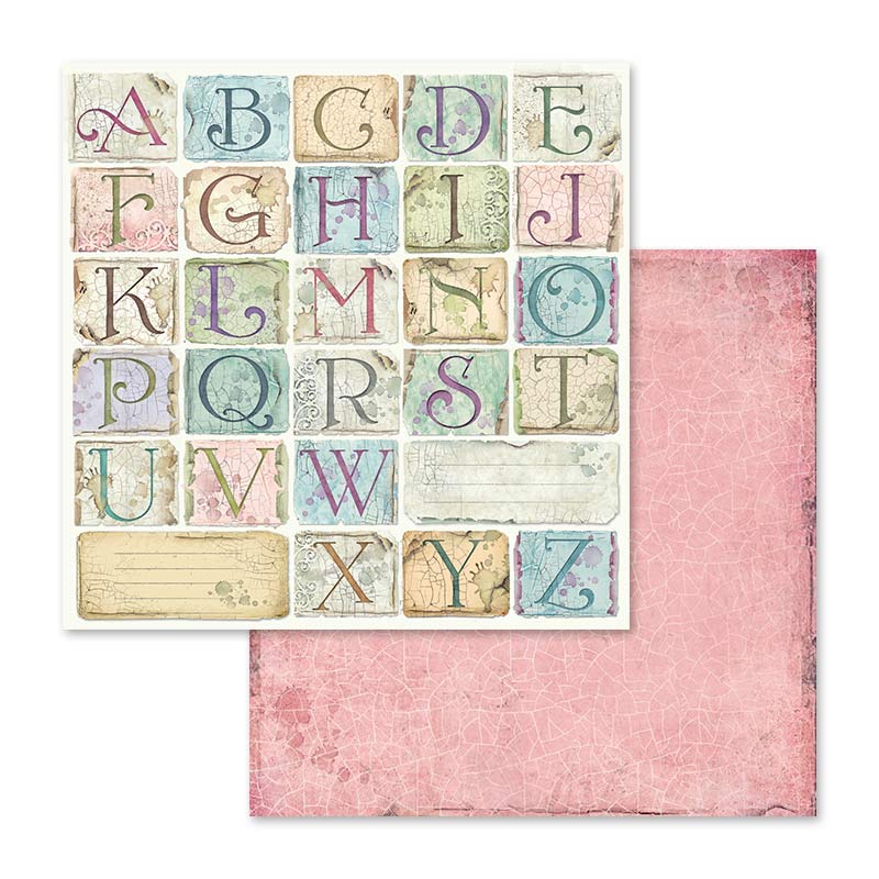 Flower Alphabet 12 x12 paper pad Stamperia