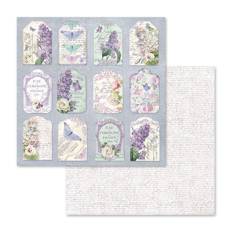 Stamperia Lilac Flowers 12 x 12 Paper Pad