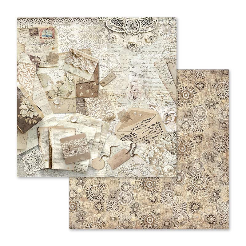 Stamperia Old Lace 12 x 12 Paper Pad