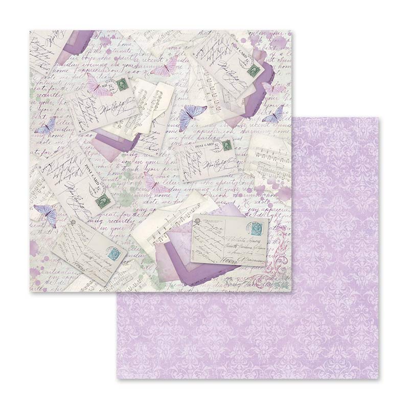 Stamperia Lilac Flowers 12 x 12 Paper Pad