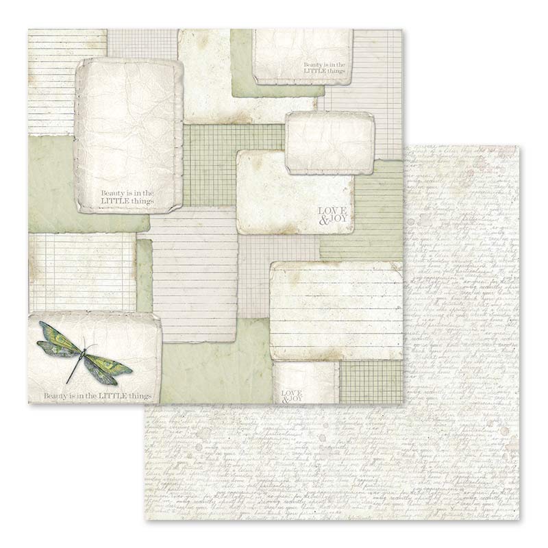 Letters and Flowers 12 x 12 paper pad Stamperia