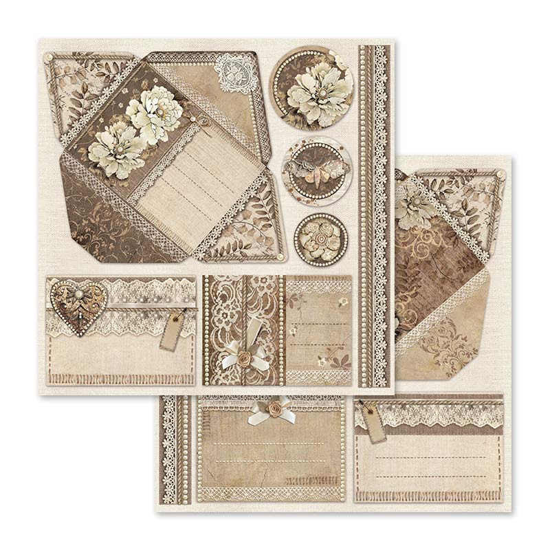 Stamperia Old Lace 12 x 12 Paper Pad