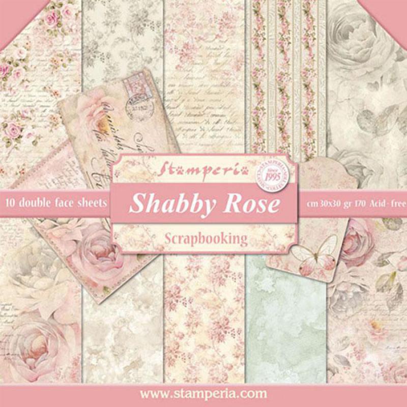 Stamperia Shabby Rose 12 x 12 Paper Pad