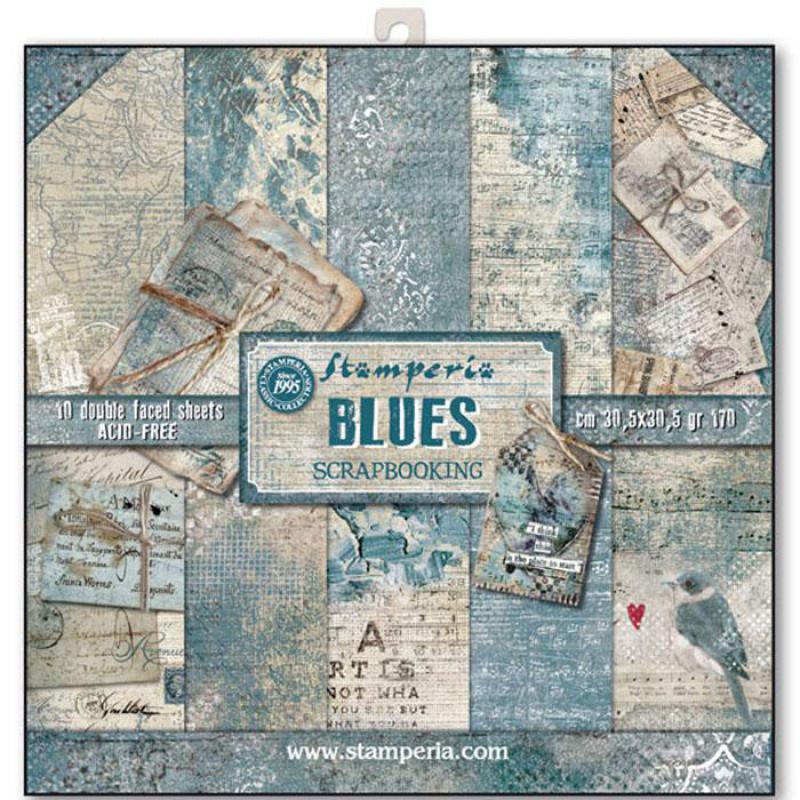 Blues 12 x 12 Paper Pad Stamperia