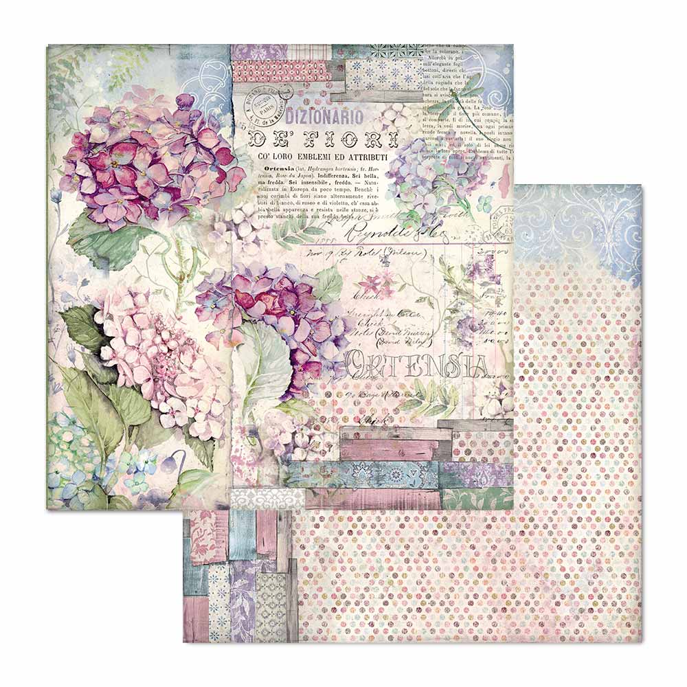 Hortensia 12 x 12 Paper Pad Stamperia