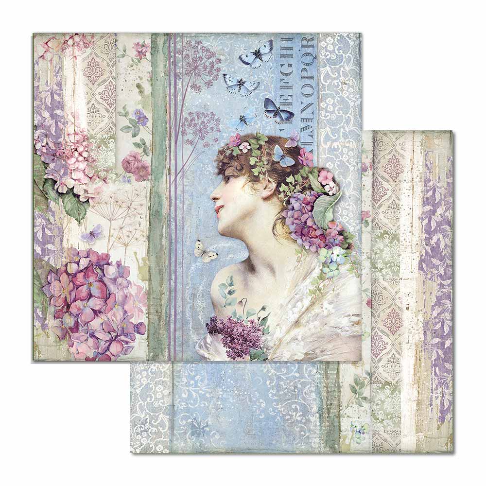 Hortensia 12 x 12 Paper Pad Stamperia