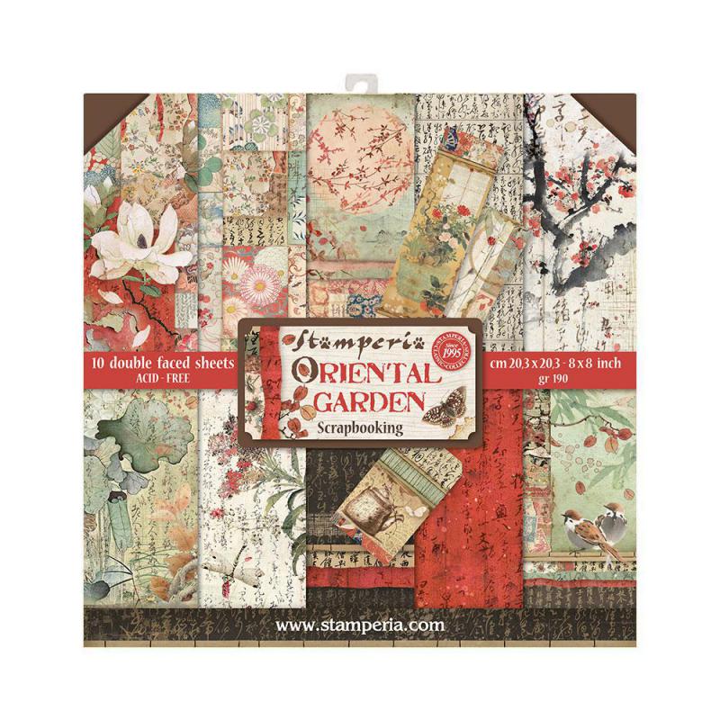 Stamperia Oriental Garden 8 x 8 Paper Pad