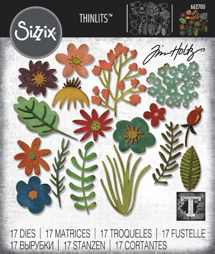 Funky Floral 1 Thinlits Die Set Tim Holtz