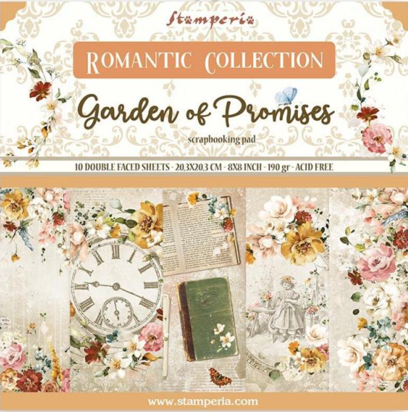 Garden of Promises 8 x 8 paper pad Stamperia