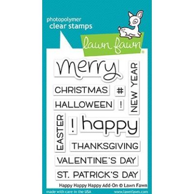 happy happy happy add-on stamp set lawn fawn