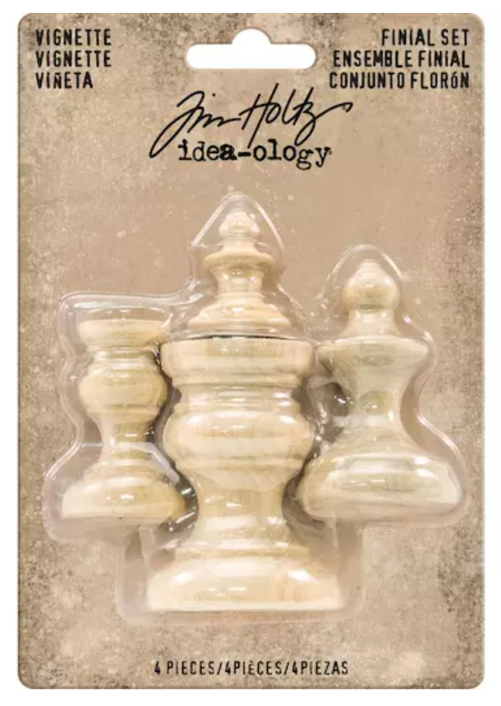 Idea-ology Wooden Vignette Finial Set Tim Holtz