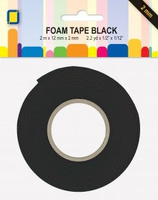 JEJE Foam Tape 2 mtr x 12 mm x 2 mm - Black