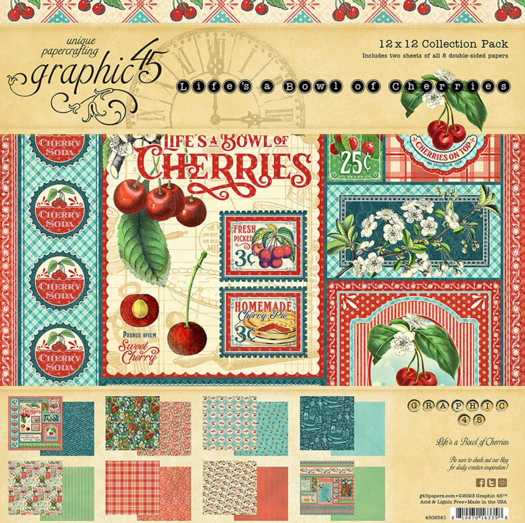 Life's a Bowl of Cherries 12 x 12 Collection Pack Graphic 45
