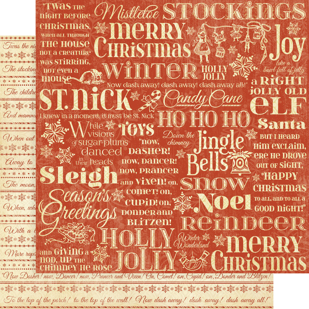 Twas the Night Before Christmas 8 x 8 Paper Pad Graphic 45