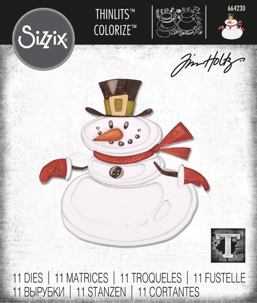 Mr Snowman Colorize Die Set Tim Holtz