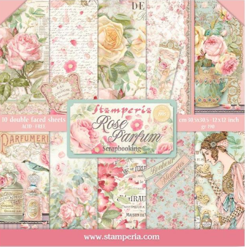 Rose Parfum 12 x 12 Pad Stamperia